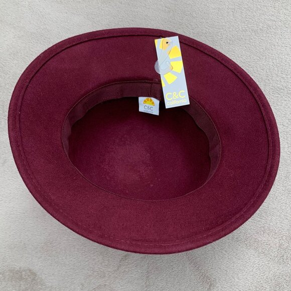 C&C California 100% Wool Felt Floppy Hat NWT - Picture 6 of 13